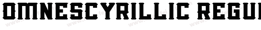 OmnesCyrillic Regul字体转换